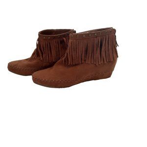 Arizona Tarlo Fringe Booties Size 7.5 Medium